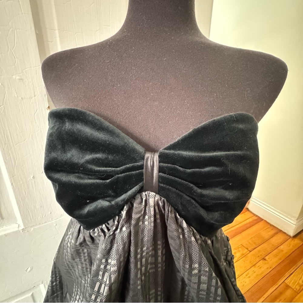 NWT Badgley Mischka velvet formal mini dress - Picture 2 of 5
